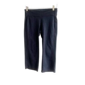 Athleta Cropped Bootcut Pants Pull On Size Small Gray Yoga Running Athleisure